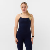 V-SHAPE TOP NAVY