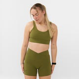 V-SHAPE BRA KHAKI