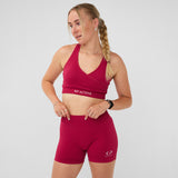 Performance bra cherry red