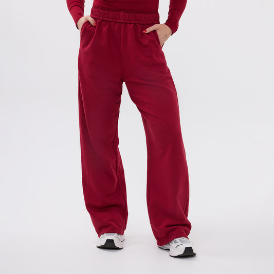 JOGGER PANTS BORDEAUX RED