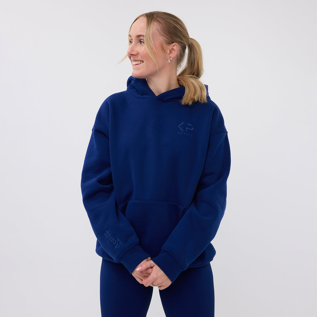 CLASSIC HOODIE NAVY BLUE – KP Active