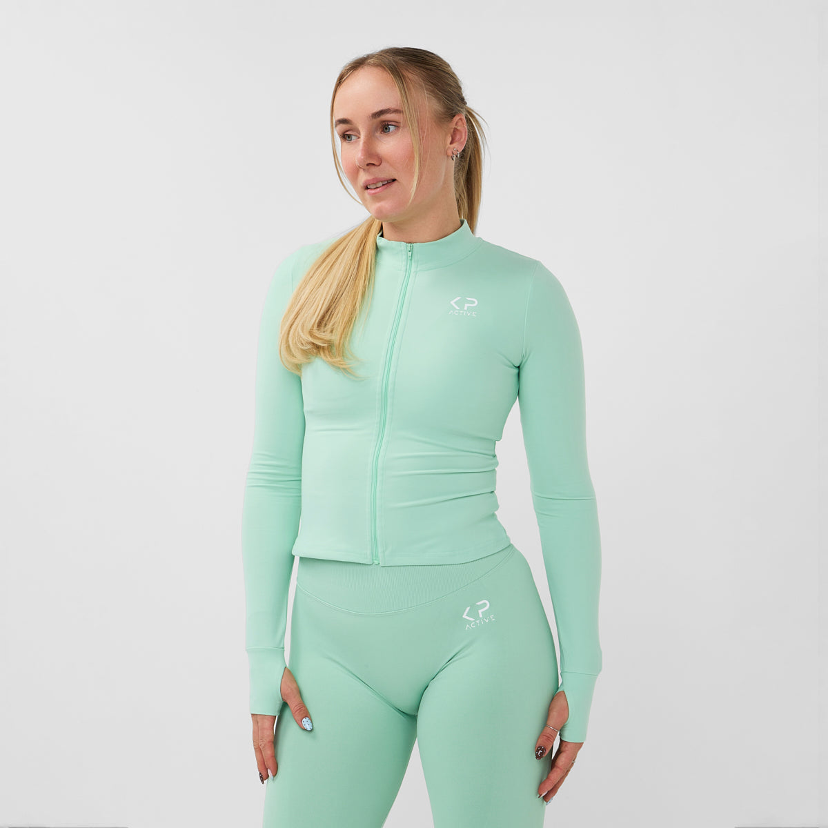 SEASONAL MINT GREEN ZIPPER – KP Active