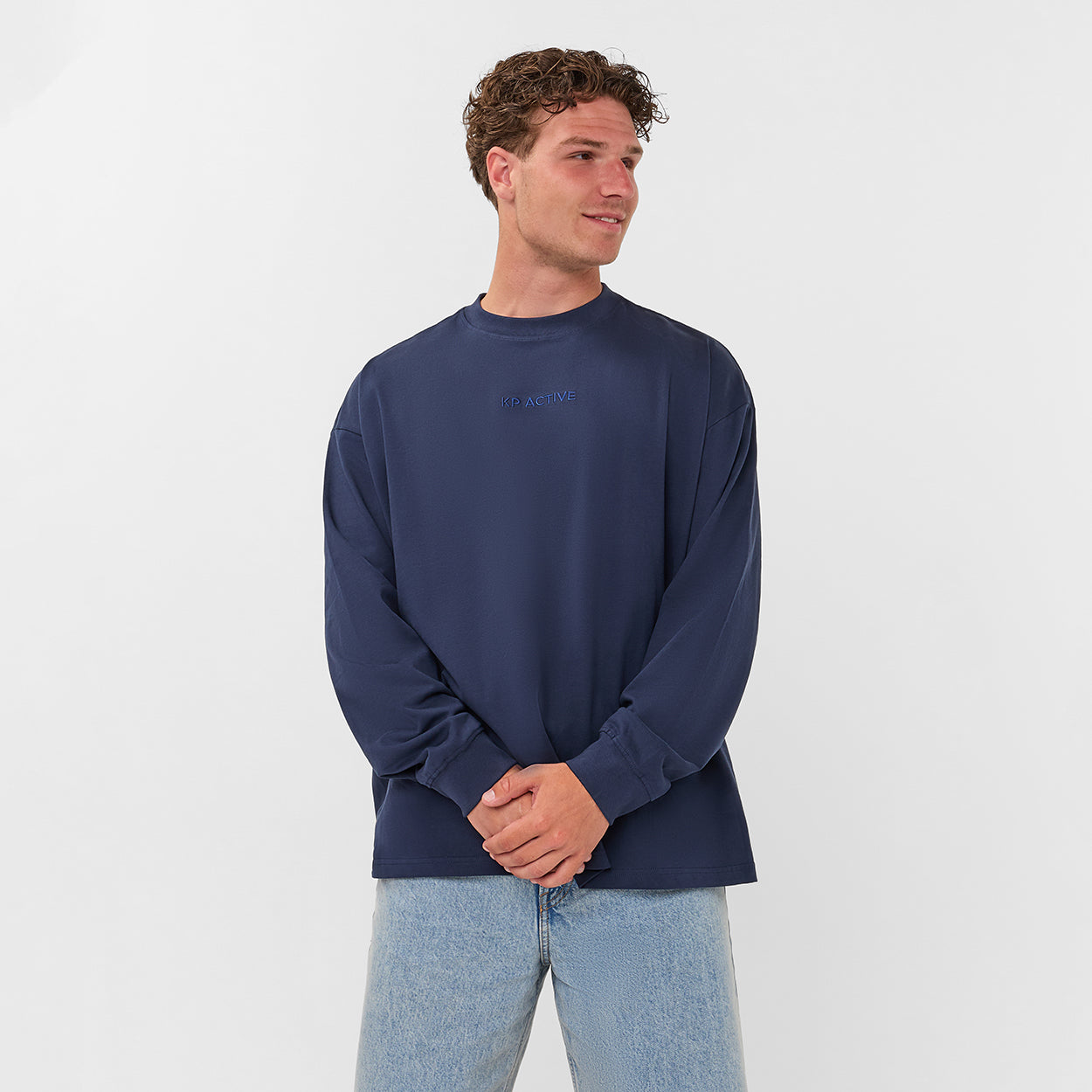 LONG SLEEVE SHIRT NAVY BLUE – KP Active