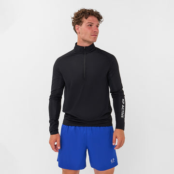 MEN QUARTER ZIP BLACK