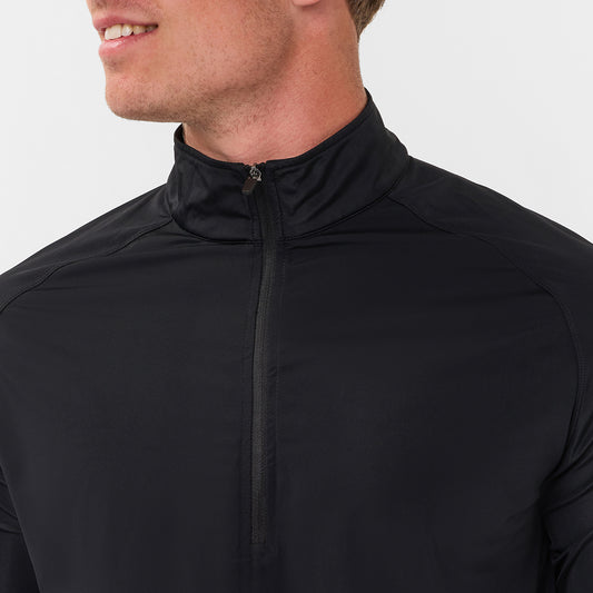 MEN QUARTER ZIP BLACK