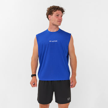 MEN TANK TOP ACTIVE BLUE