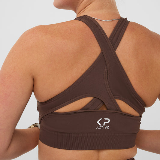 PERFORMANCE BRA BROWN