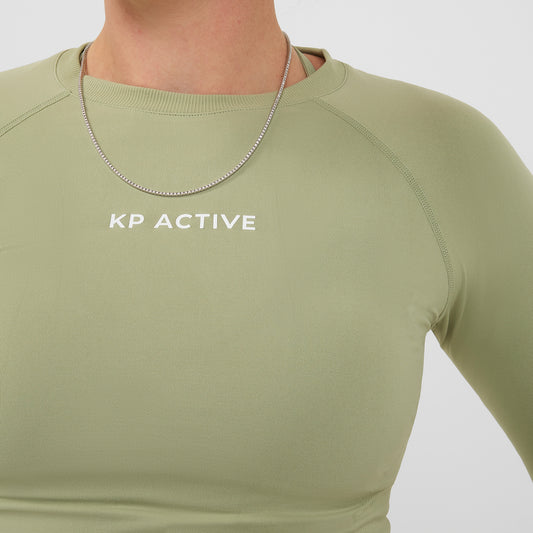 SEASONAL LONG SLEEVE SAGE GREEN