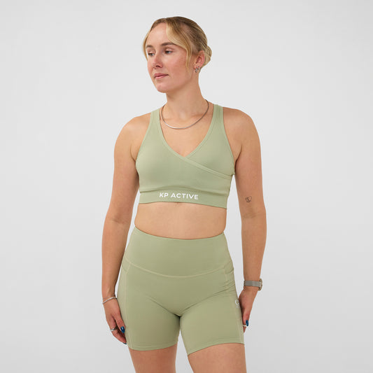 ELEVATE RUNNING SHORT SAGE GREEN