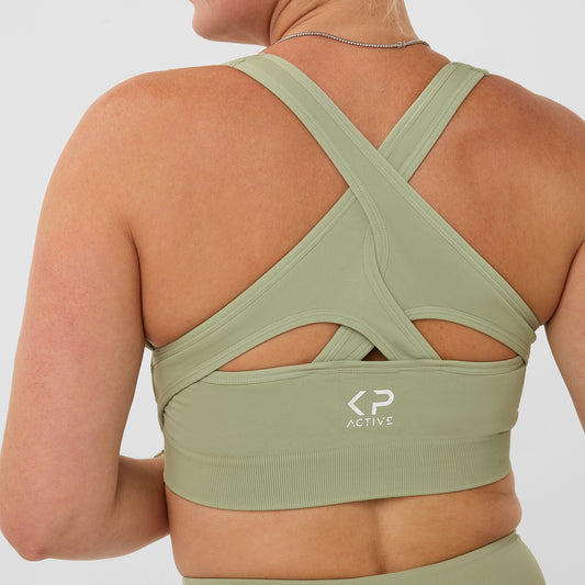 PERFORMANCE BRA SAGE GREEN