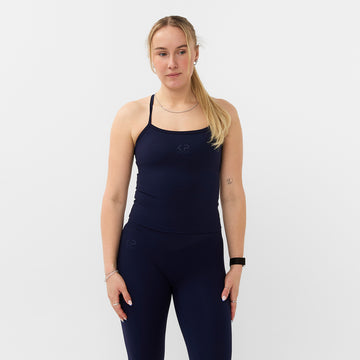 V-SHAPE TOP NAVY