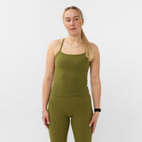 V-SHAPE TOP KHAKI