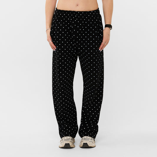 POLKA DOTS BLACK JOGGER