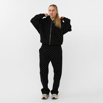 POLKA DOTS BLACK JOGGER