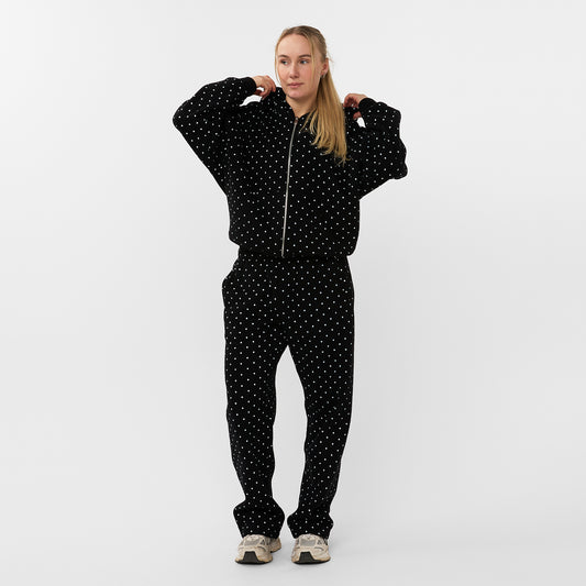 POLKA DOTS BLACK JOGGER