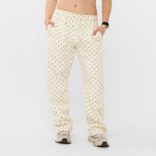 POLKA DOTS BEIGE JOGGER
