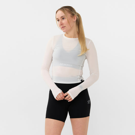 MESH LONG SLEEVE WHITE