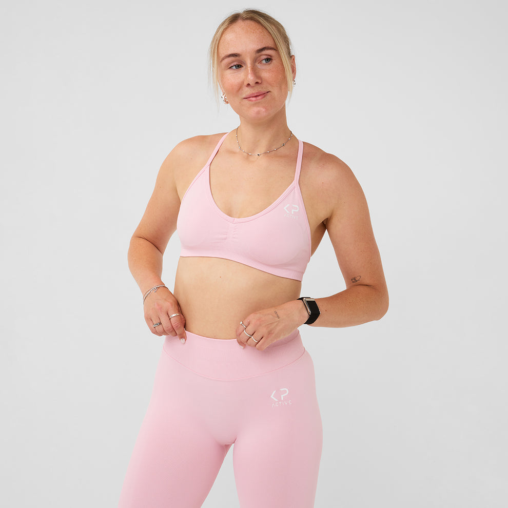 SEASONAL BLOSSOM PINK BRA – KP Active