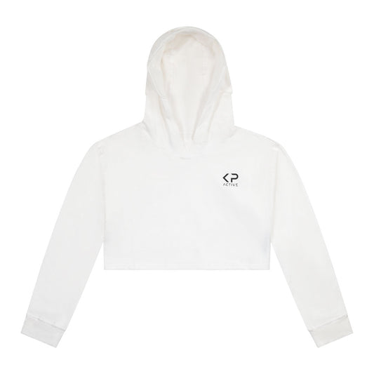 Cropped Hoodie White