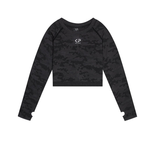 Longsleeve Camouflage Black