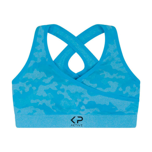 Sports Bra Camouflage Blue